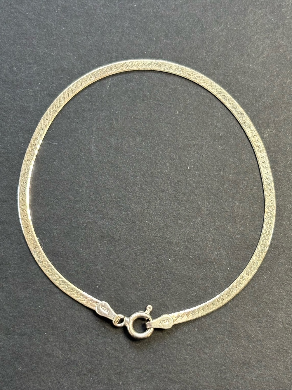 Delicate Sterling Silver Gold-plated Women's Snake Chain Bracelet